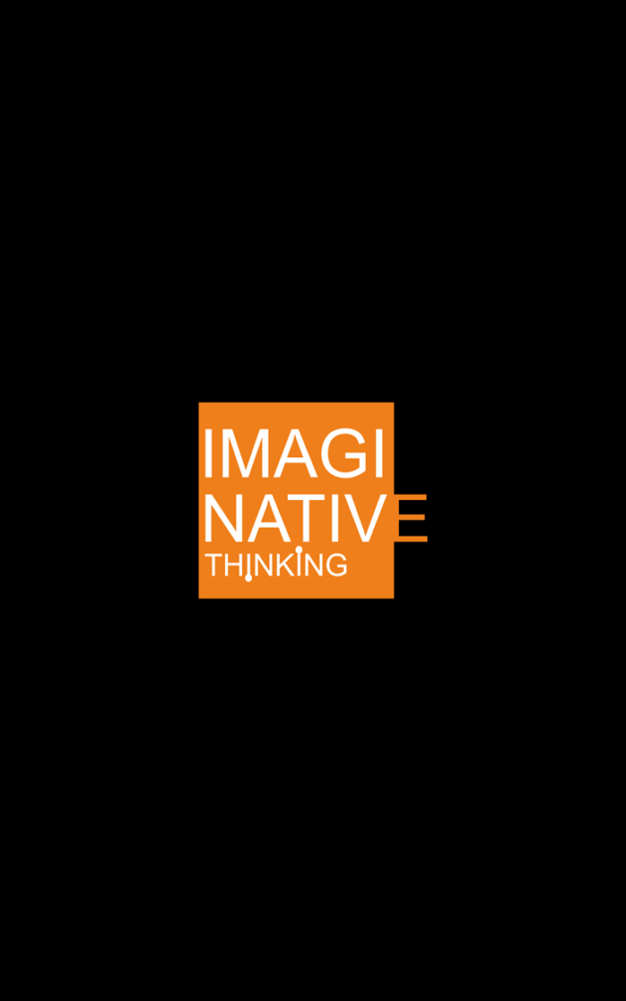 Imaginative Thinking logo (Black BG)